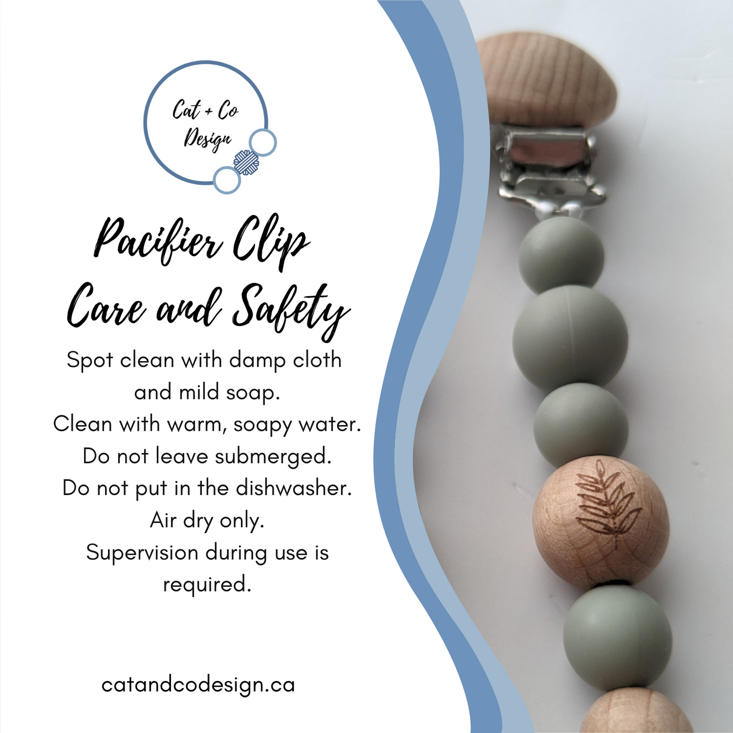 Personalized Pacifier Clip