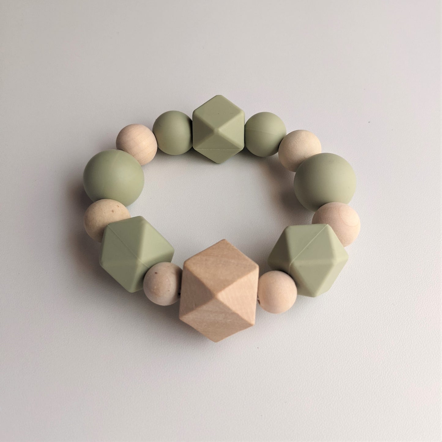 Teething Ring in Sprout Green