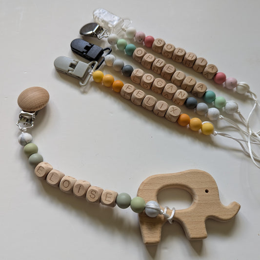 Personalized Pacifier Clip