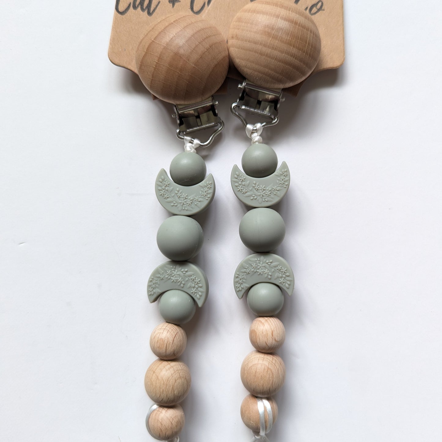 Crescent Moon Paci Clips
