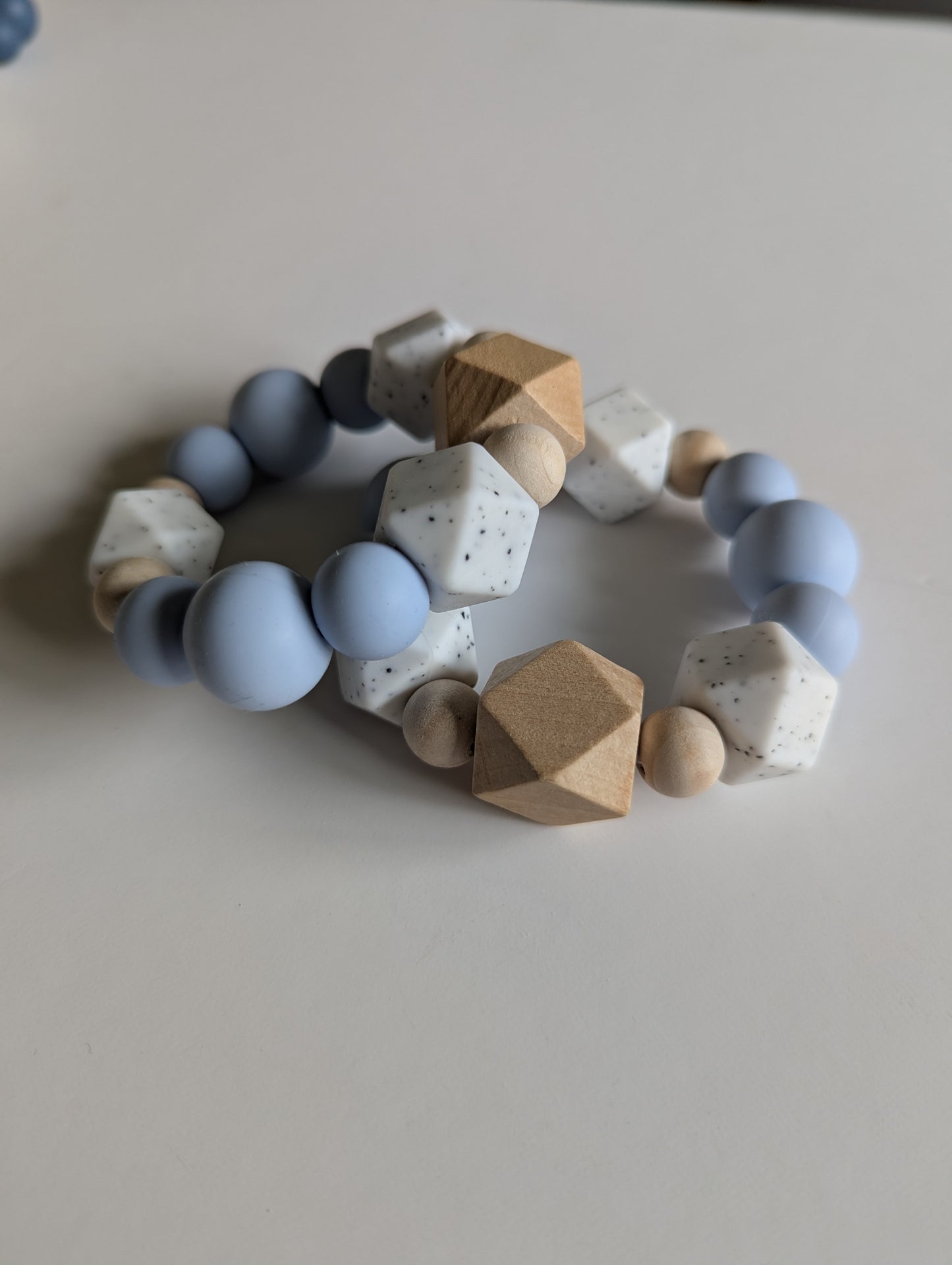 Teething Ring in Watersprite Blue