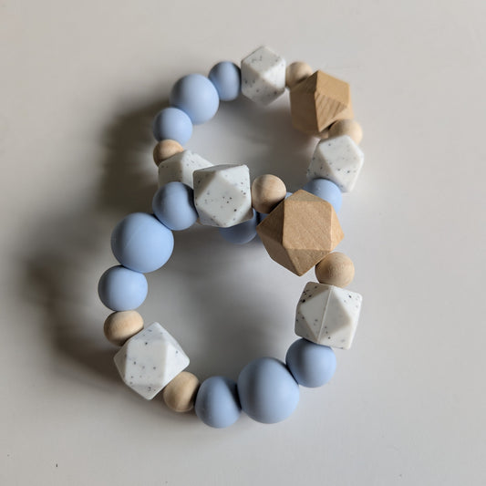 Teething Ring in Watersprite Blue