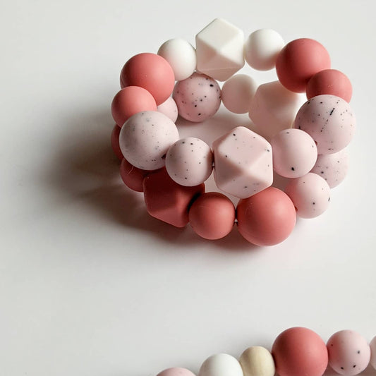 Discontinued - Teething Ring in Peppa Pink