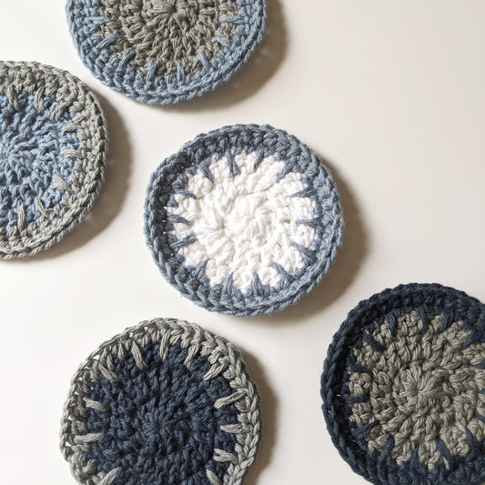 Reusable Cotton Round Set in Jeune Blue