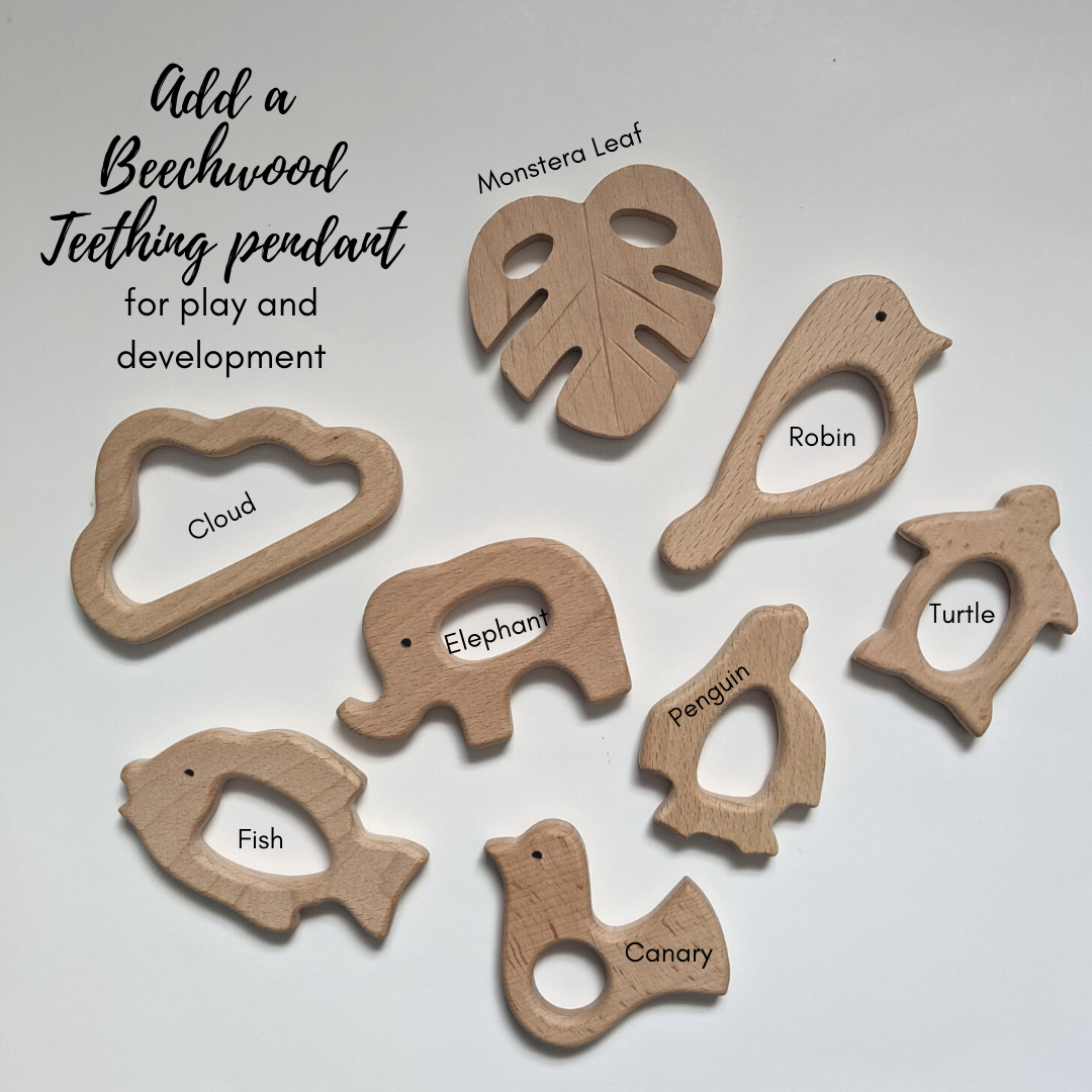 The Oli Pacifier Clip - Plant Inspired, Monstera Leaf Gender Neutral Soother Clip