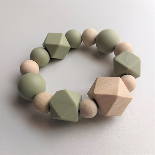 Teething Ring in Sprout Green