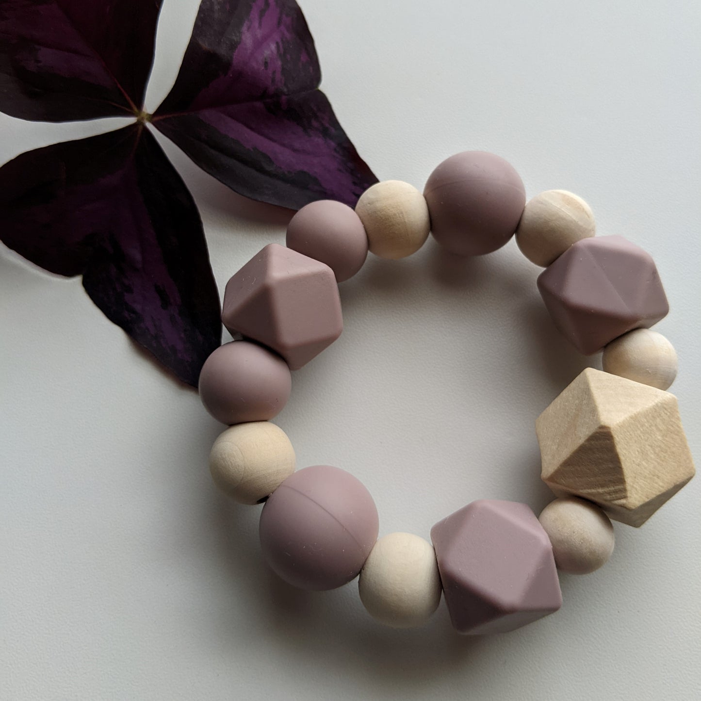 Teething Ring in Tantalus Purple