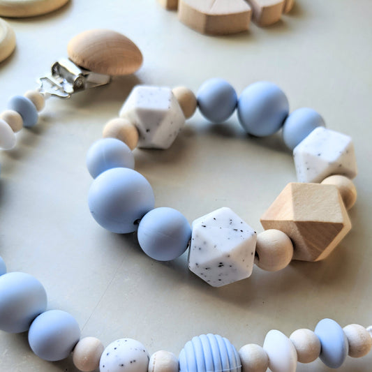 Teething Ring in Watersprite Blue